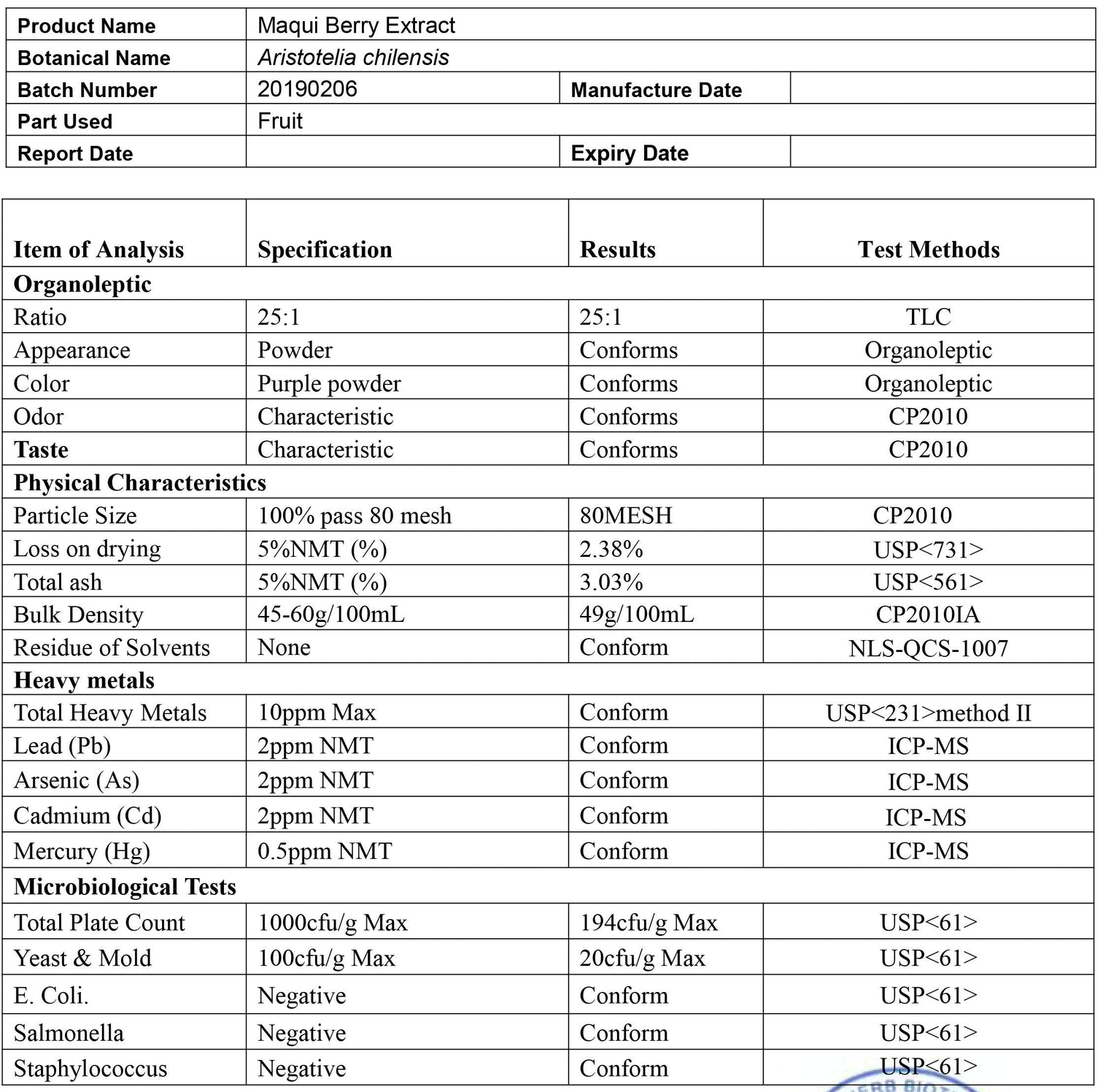 Maqui Berry 500mg Tablets